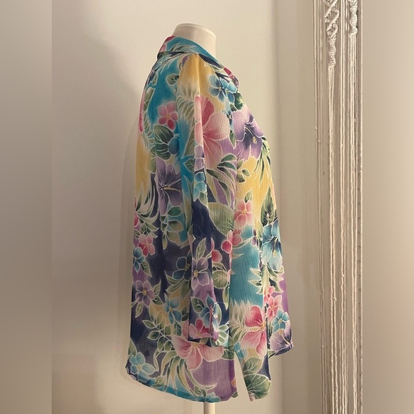 Alfred Dunner Colorful Women’s Floral Top | Size 12P - Picture 7 of 11